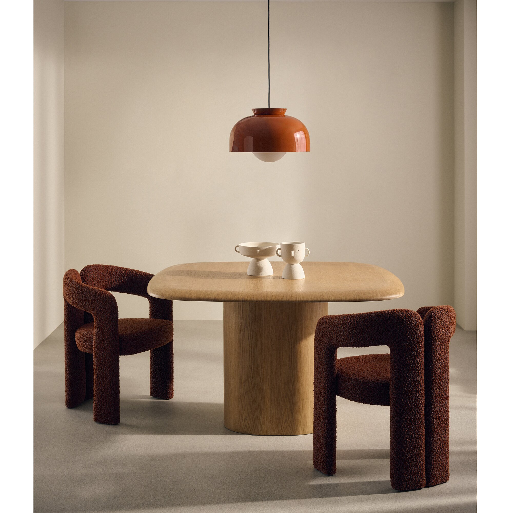Mesa de madera de roble Isak - Natural Natural-6