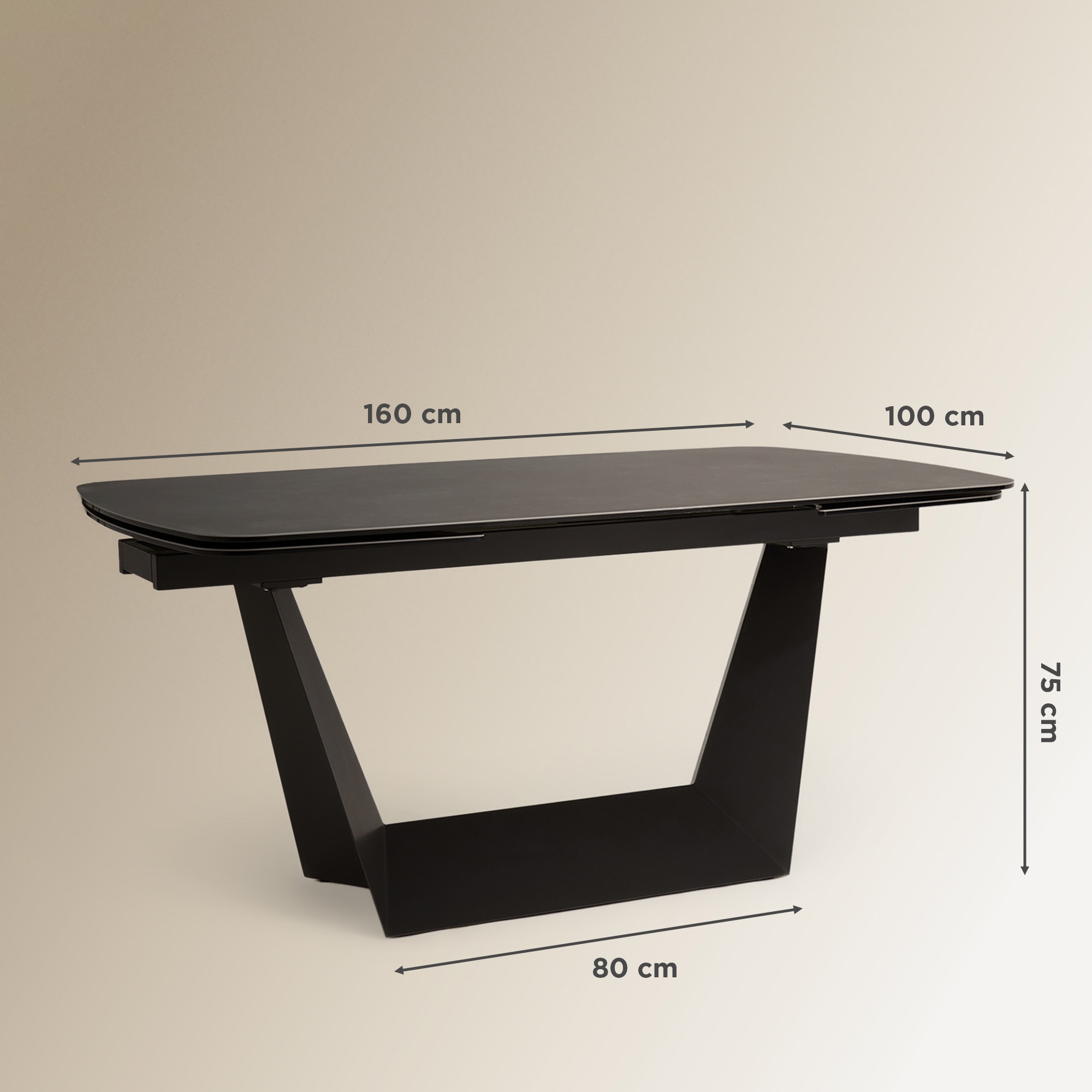 Mesa Extensível Olav Preto-9
