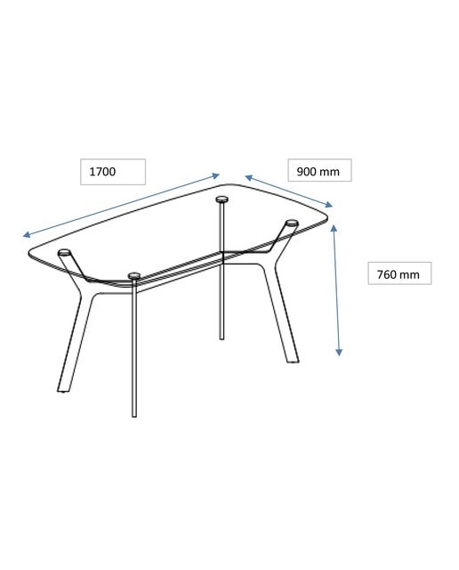 Mesa de Vidro Ernest Cromado-6