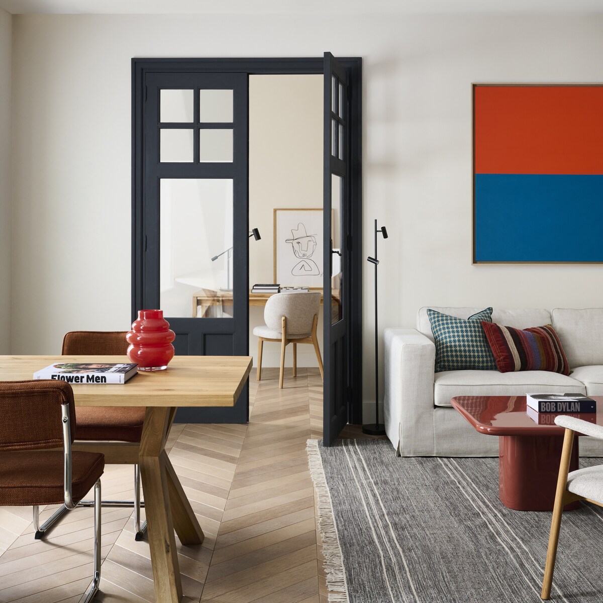 Mesa de madera de roble Lake Natural-7