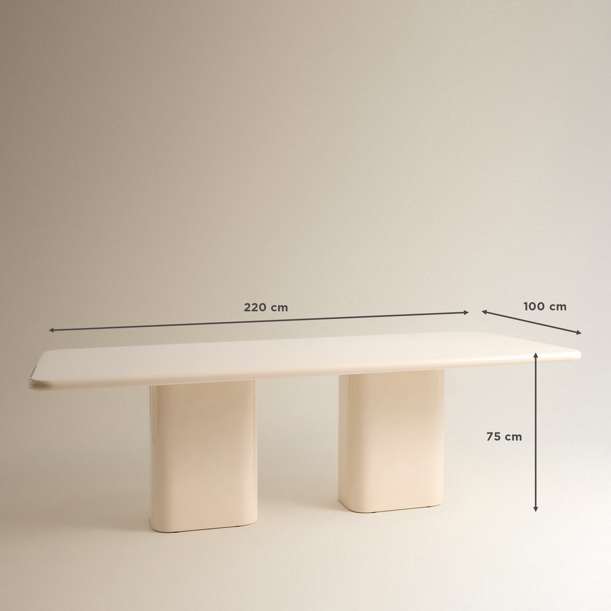 Imagen 7 de Mesa lacada Mara - Marfil Marfil