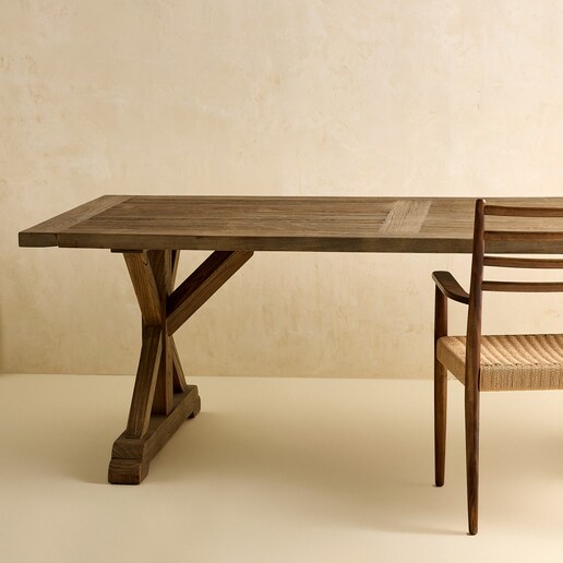 Mesa de madera de olmo reciclado Riviera