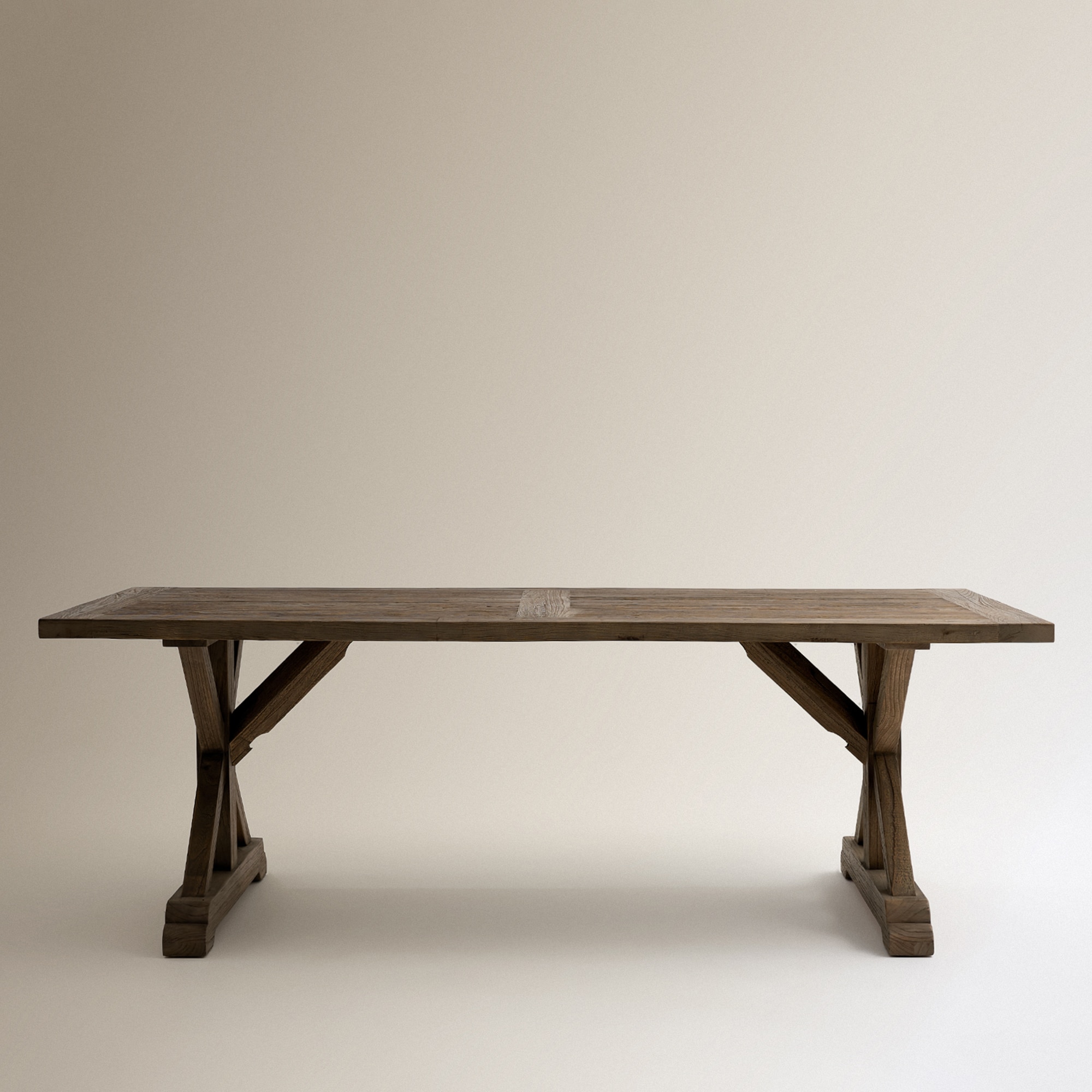 Mesa de Madeira de Olmo Reciclado Riviera Natural-2