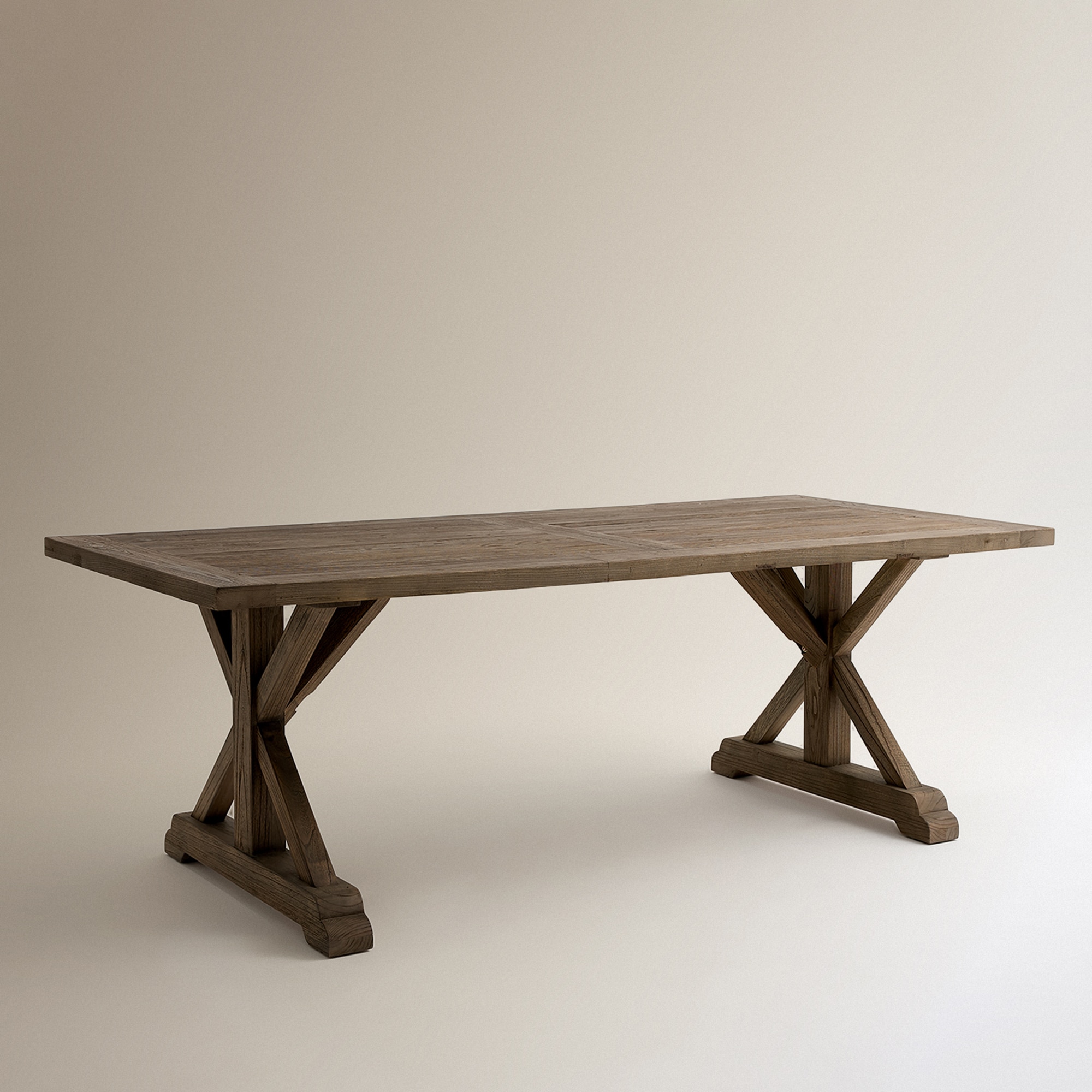 Mesa de Madeira de Olmo Reciclado Riviera Natural-3