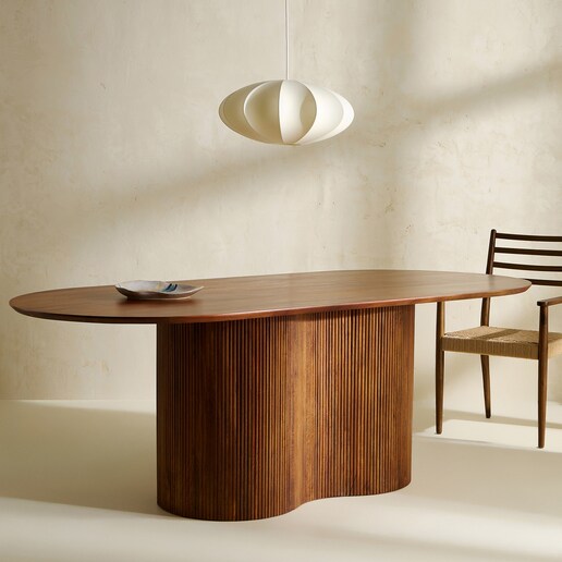 Mesa de madera de mango Curve