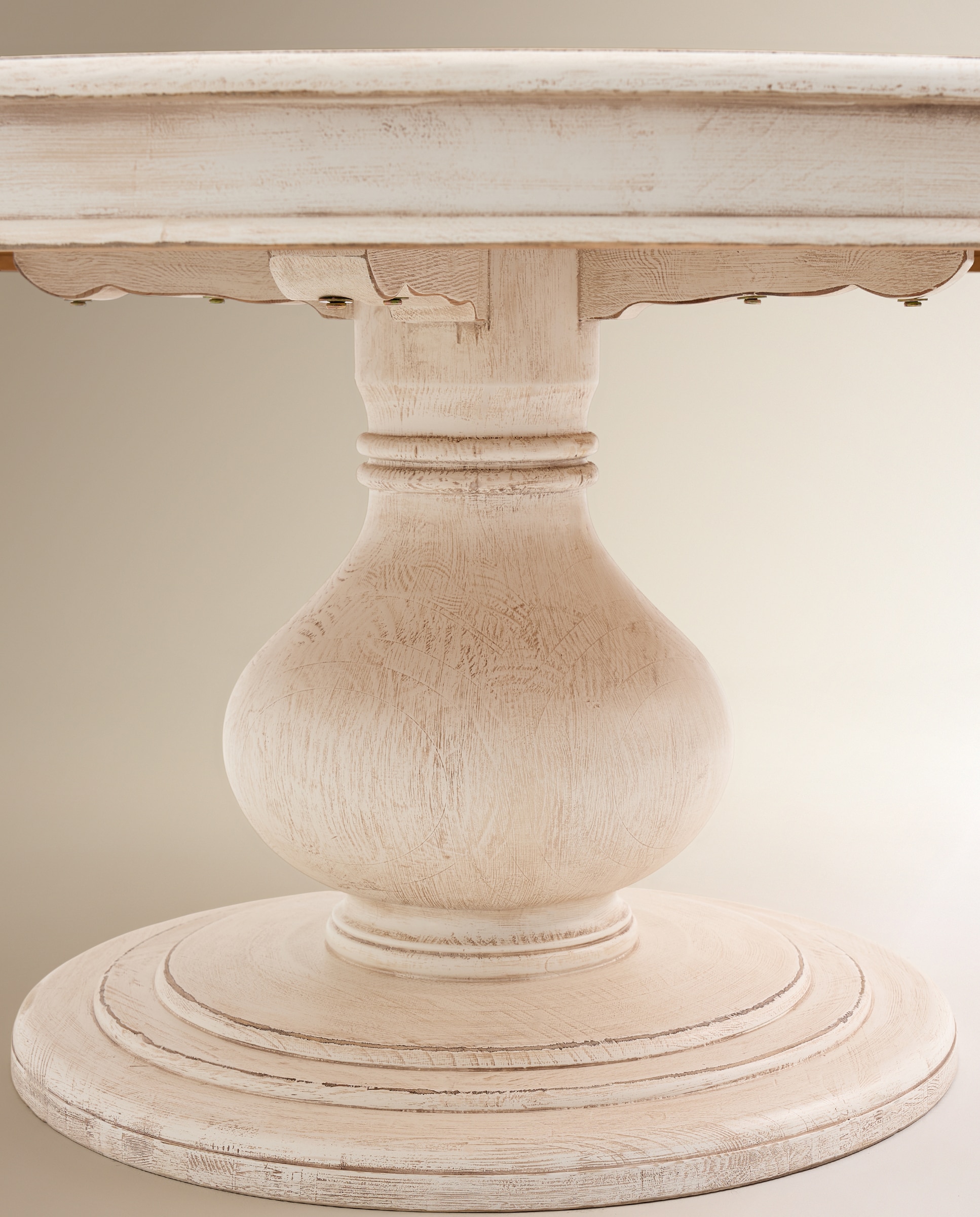 Mesa de Madeira de Pinho Lyon Branco-4