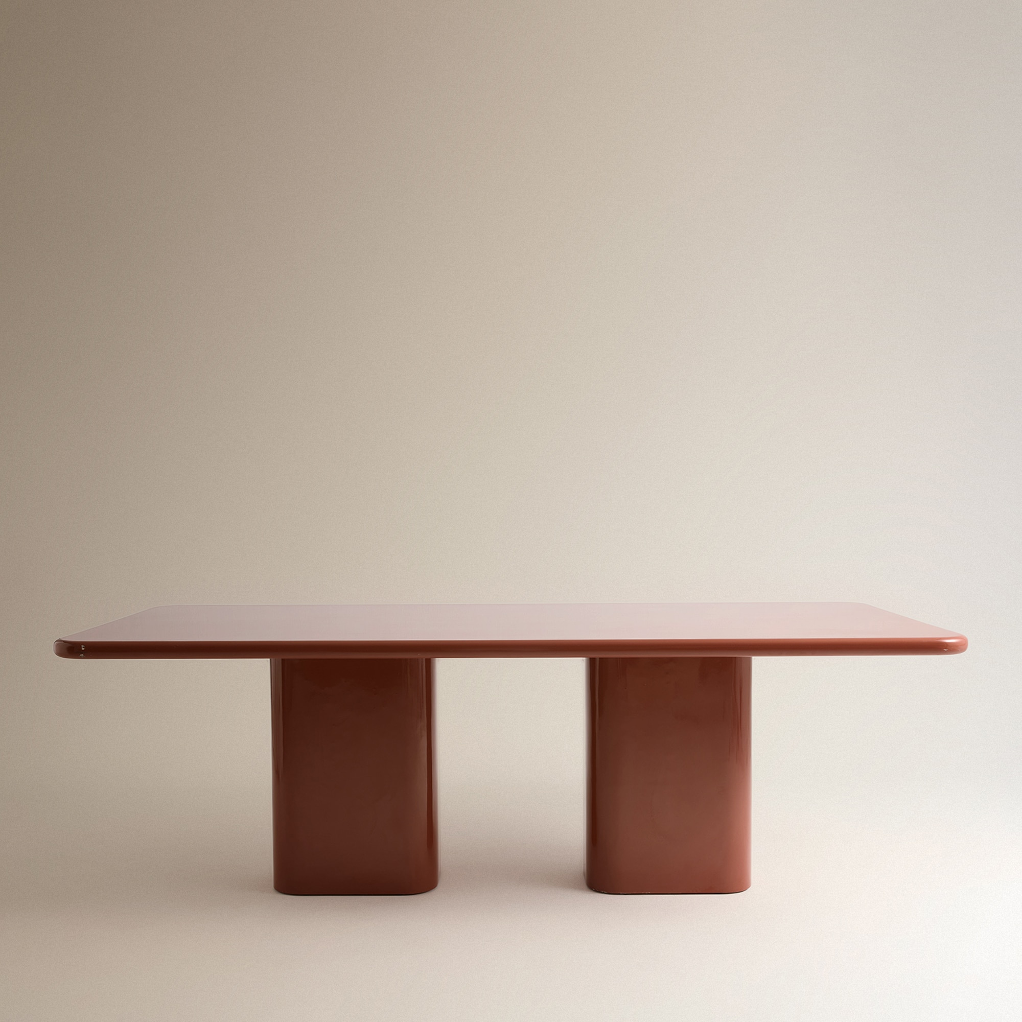 Mesa com Acabamento Lacado Mara Telha-3