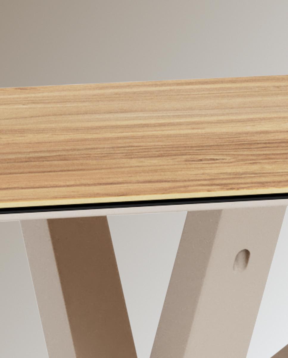 Mesa de cerámica Heaven - Gris 160 x 90 x 75,5 cm Gris-7