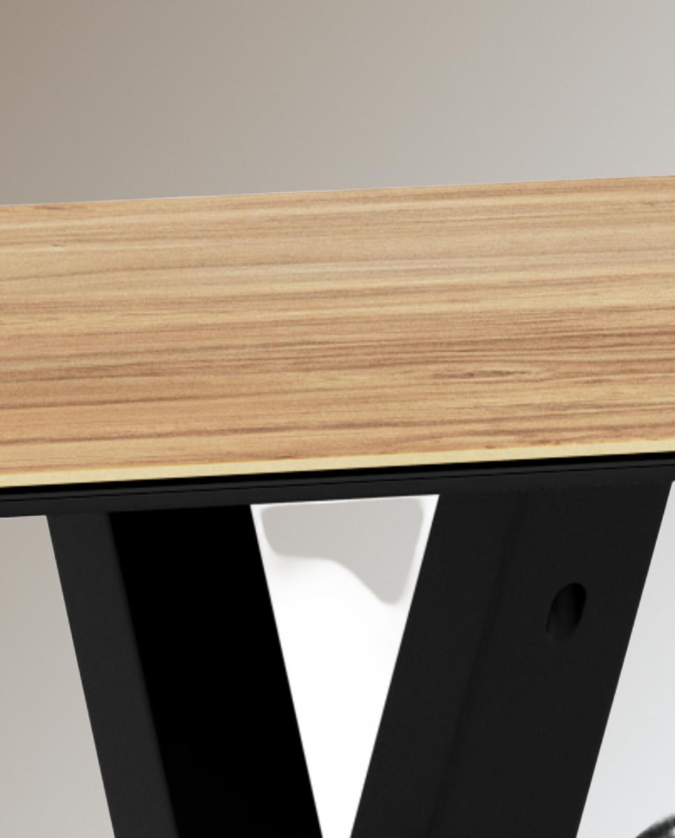 Mesa de cerámica Heaven - Negro 160 x 90 x 75,5 cm Negro-7