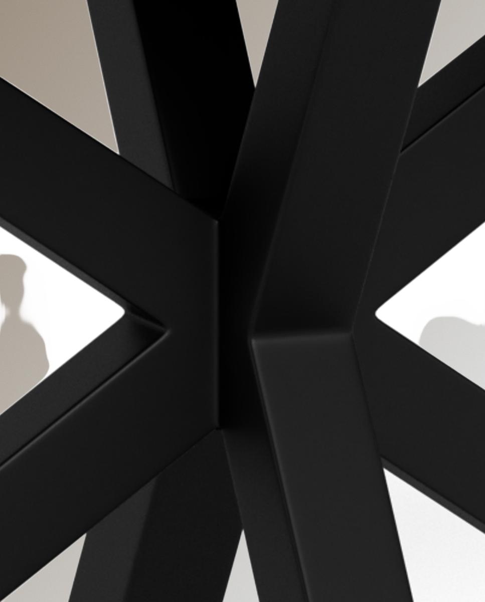 Mesa de cerámica Heaven - Negro 160 x 90 x 75,5 cm Negro-8