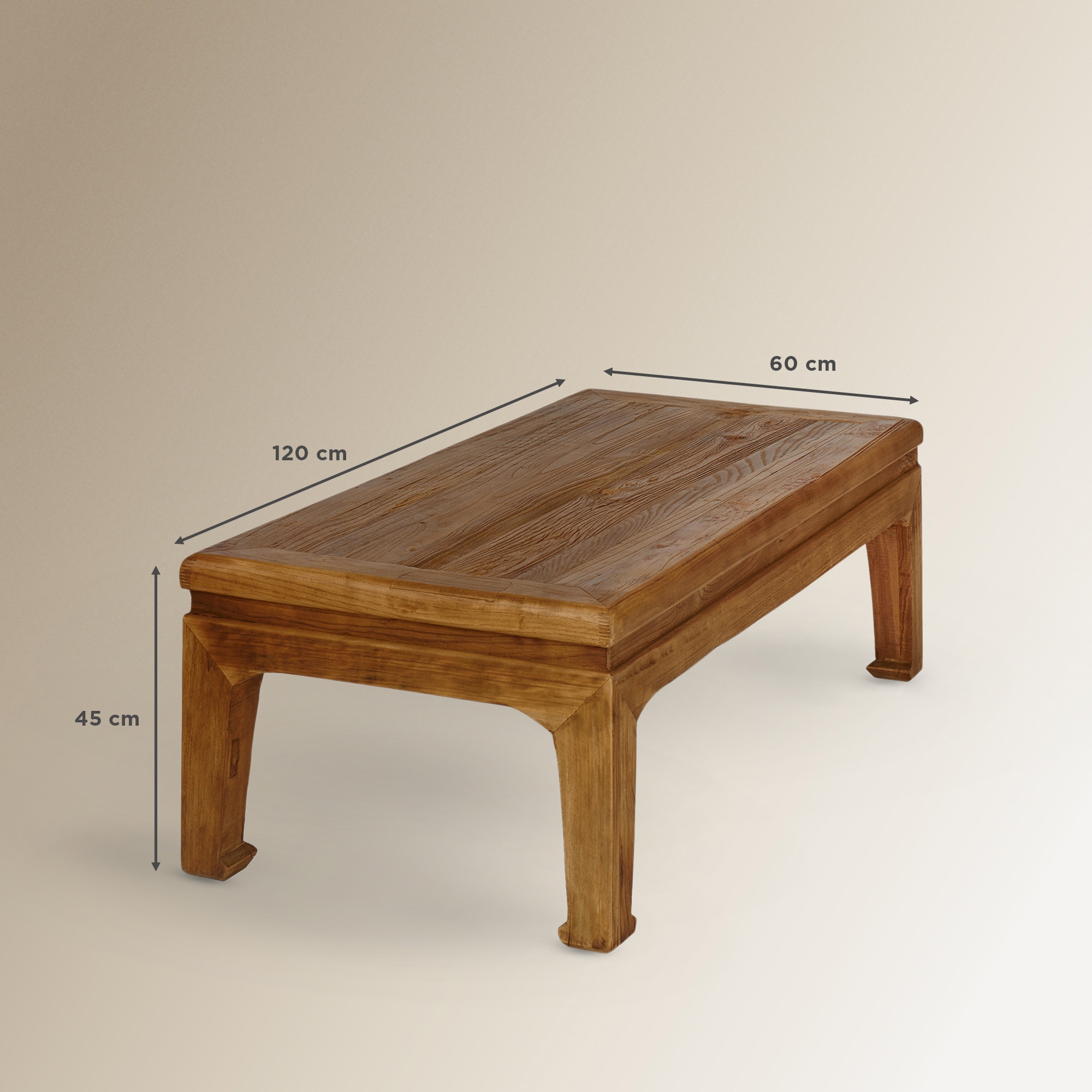 Mesa de Centro Retangular de Olmo Reciclado Opium Olmo-8