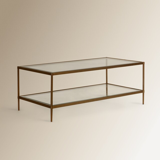 Imagem 0 de Mesa de centro de aço e vidro Marlon