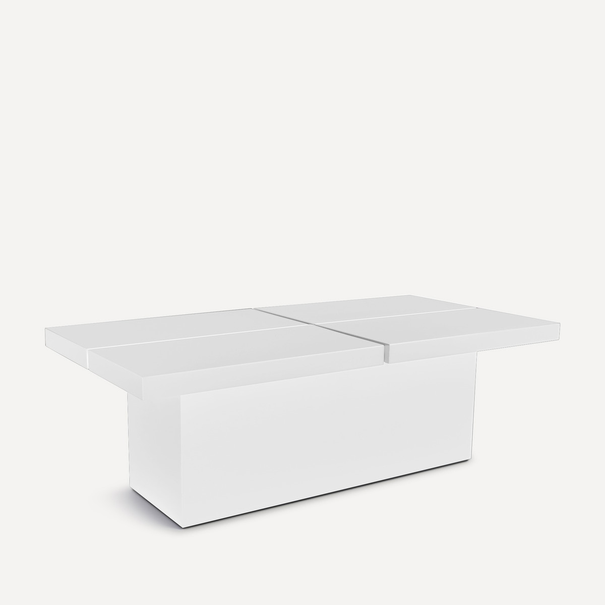 Mesa de centro rectangular en mate Lisboa Room - El Corte Inglés - Blanco mate 120 x 60 cm Blanco mate-1