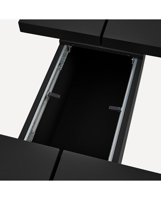 Mesa de centro rectangular en mate Lisboa Room - El Corte Inglés - Negro mate 120 x 60 cm Negro mate-5