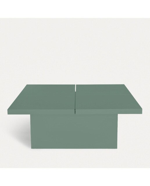Mesa de centro cuadrada en mate Lisboa Room - El Corte Inglés - Verde mate 100 x 100 cm Verde mate-2
