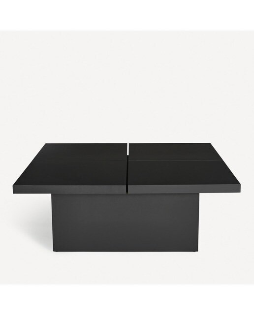 Mesa de centro cuadrada en mate Lisboa Room - El Corte Inglés - Negro mate 100 x 100 cm Negro mate-2