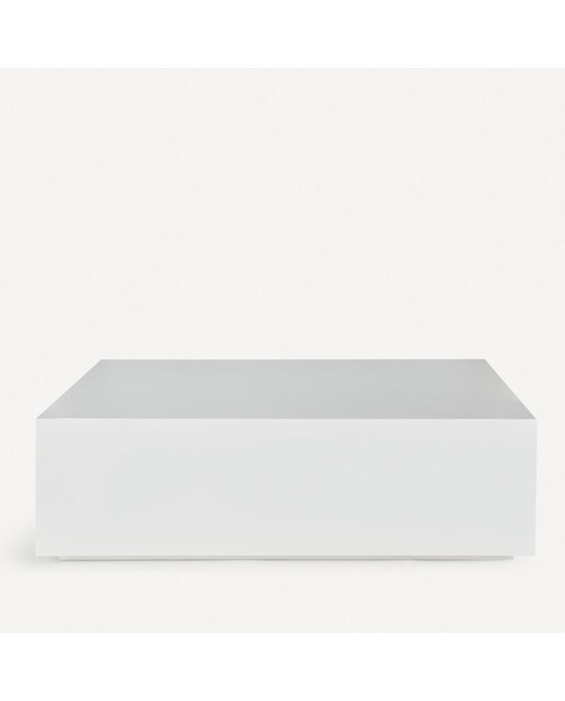Mesa de centro rectangular en mate Ovar El Corte Inglés - Blanco mate 120 x 60 cm Blanco mate-2