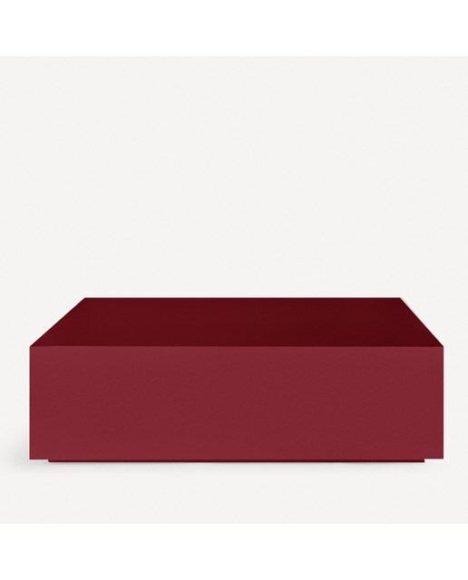 Mesa de centro rectangular en mate Ovar El Corte Inglés - Burdeos 120 x 60 cm Burdeos-2
