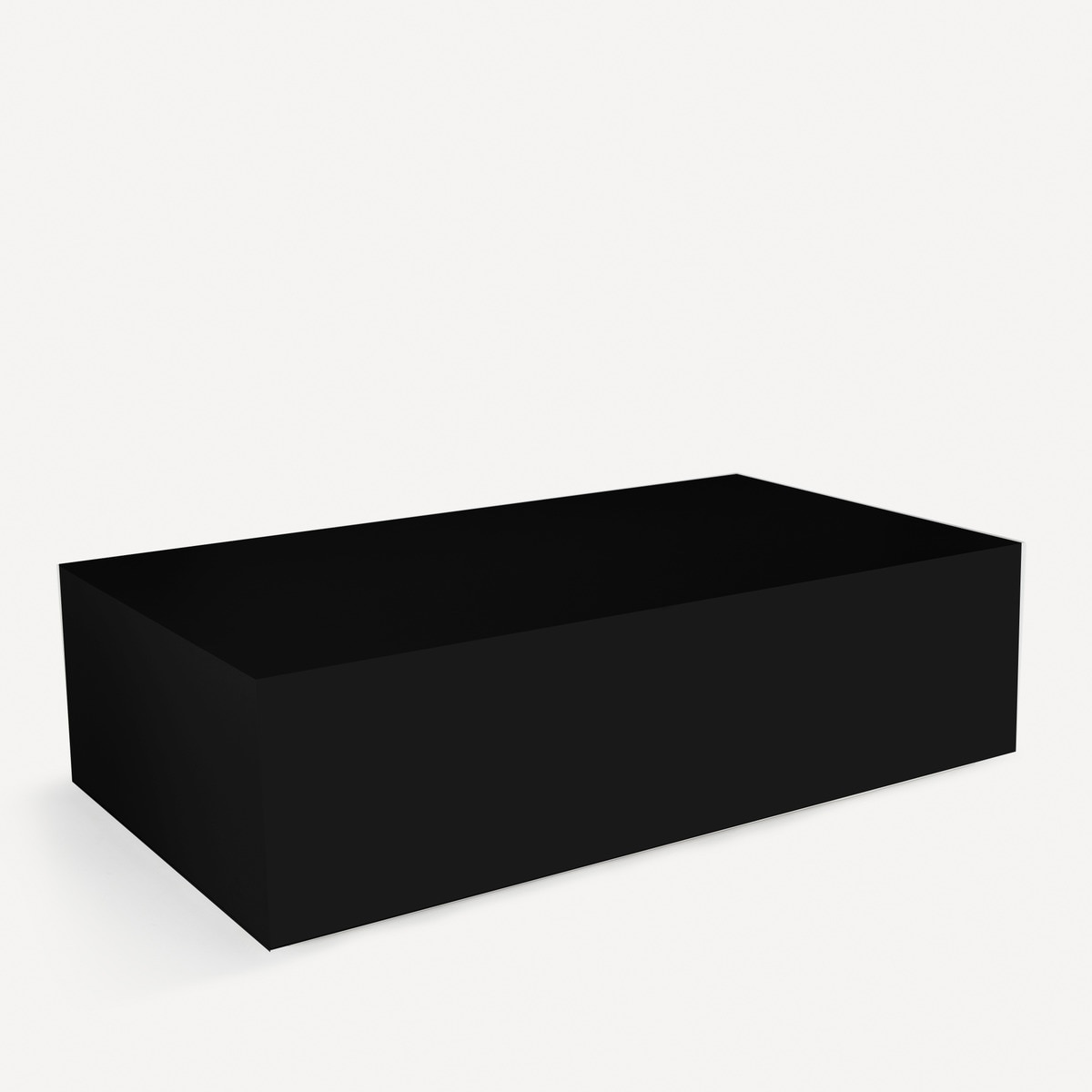 Mesa de centro rectangular en mate Ovar El Corte Inglés - Negro 120 x 60 cm Negro-1