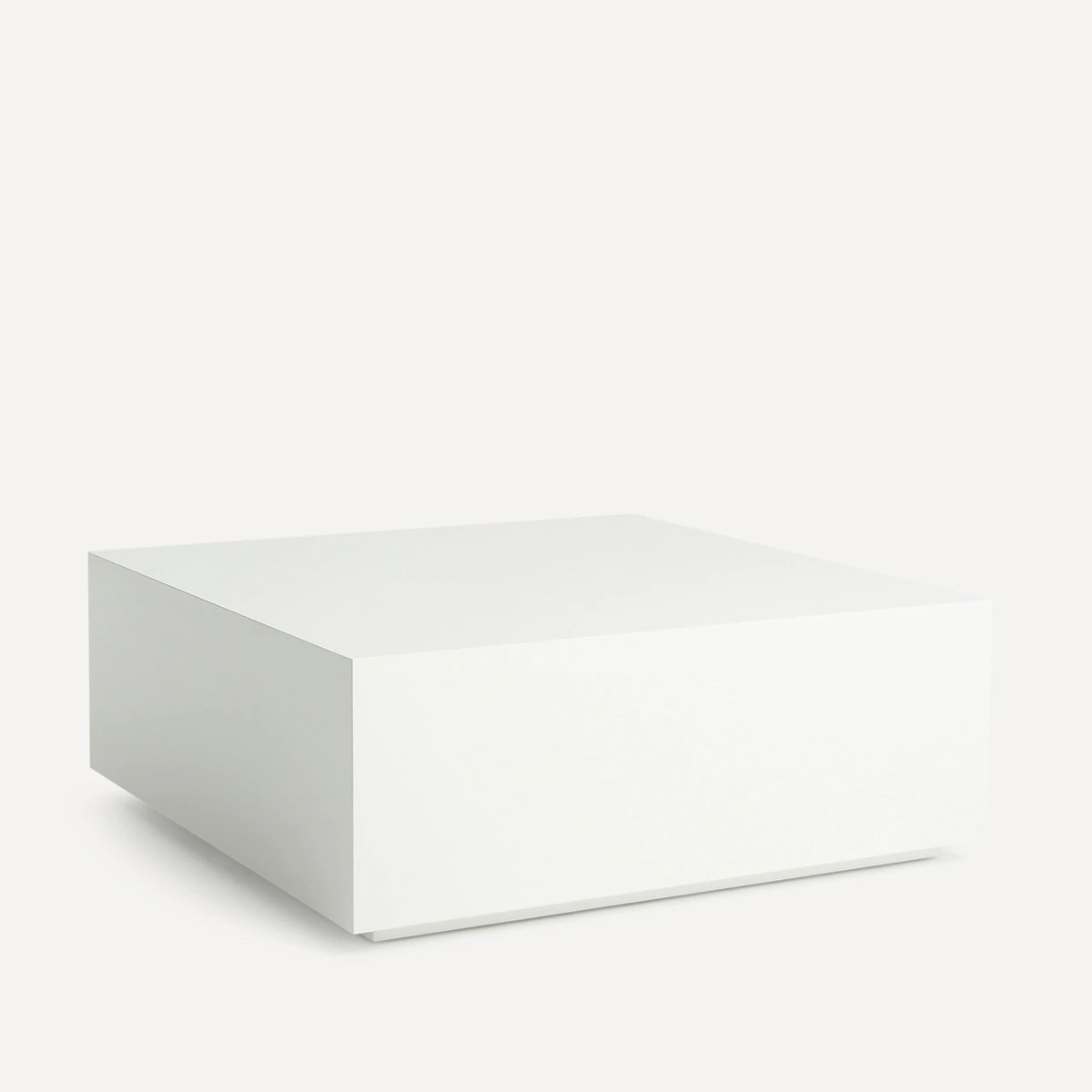 Mesa de centro cuadrada en mate Ovar El Corte Inglés - Blanco mate 80 x 80 cm Blanco mate-1