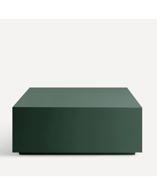 Mesa de Centro Quadrada em Mate Ovar Verde-2
