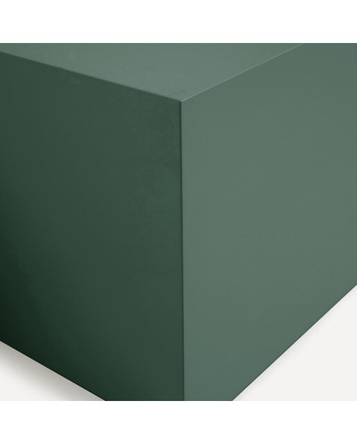 Mesa de Centro Quadrada em Mate Ovar Verde-4
