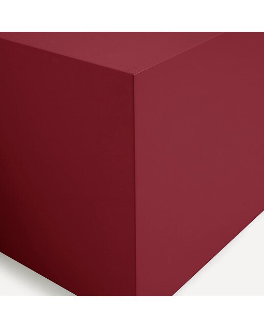 Mesa de centro cuadrada en mate Ovar El Corte Inglés - Burdeos 80 x 80 cm Burdeos-4