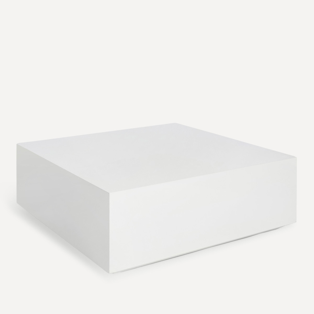 Mesa de Centro Quadrada em Brilho Ovar Branco brilho-1