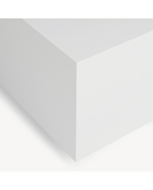 Mesa de Centro Quadrada em Brilho Ovar Branco brilho-4