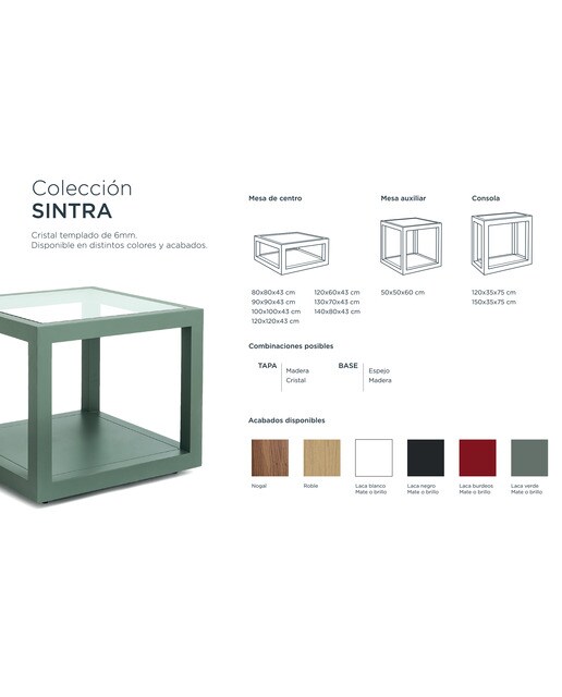Mesa de centro rectangular Sintra I El Corte Inglés - Blanco 120 x 60 cm Blanco-6