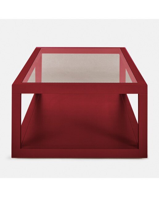 Mesa de centro rectangular Sintra I El Corte Inglés - Burdeos 120 x 60 cm Burdeos-3