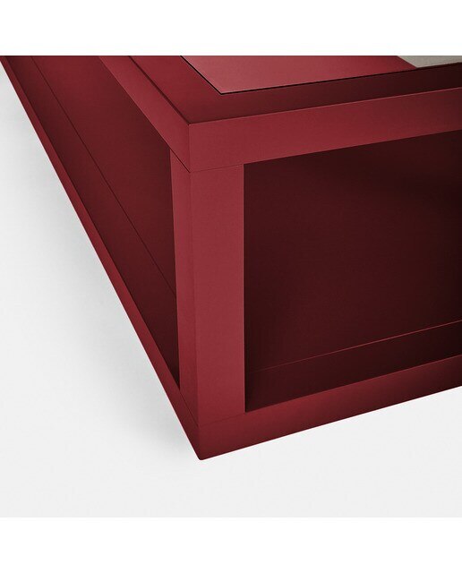 Mesa de centro rectangular Sintra I El Corte Inglés - Burdeos 120 x 60 cm Burdeos-5