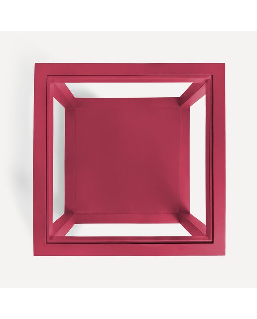 Mesa de centro cuadrada Sintra I El Corte Inglés - Burdeos 80 x 80 cm Burdeos-3