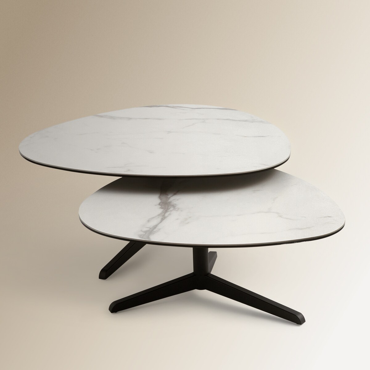 Conjunto de 2 Mesas de Centro Elva Room Branco-2