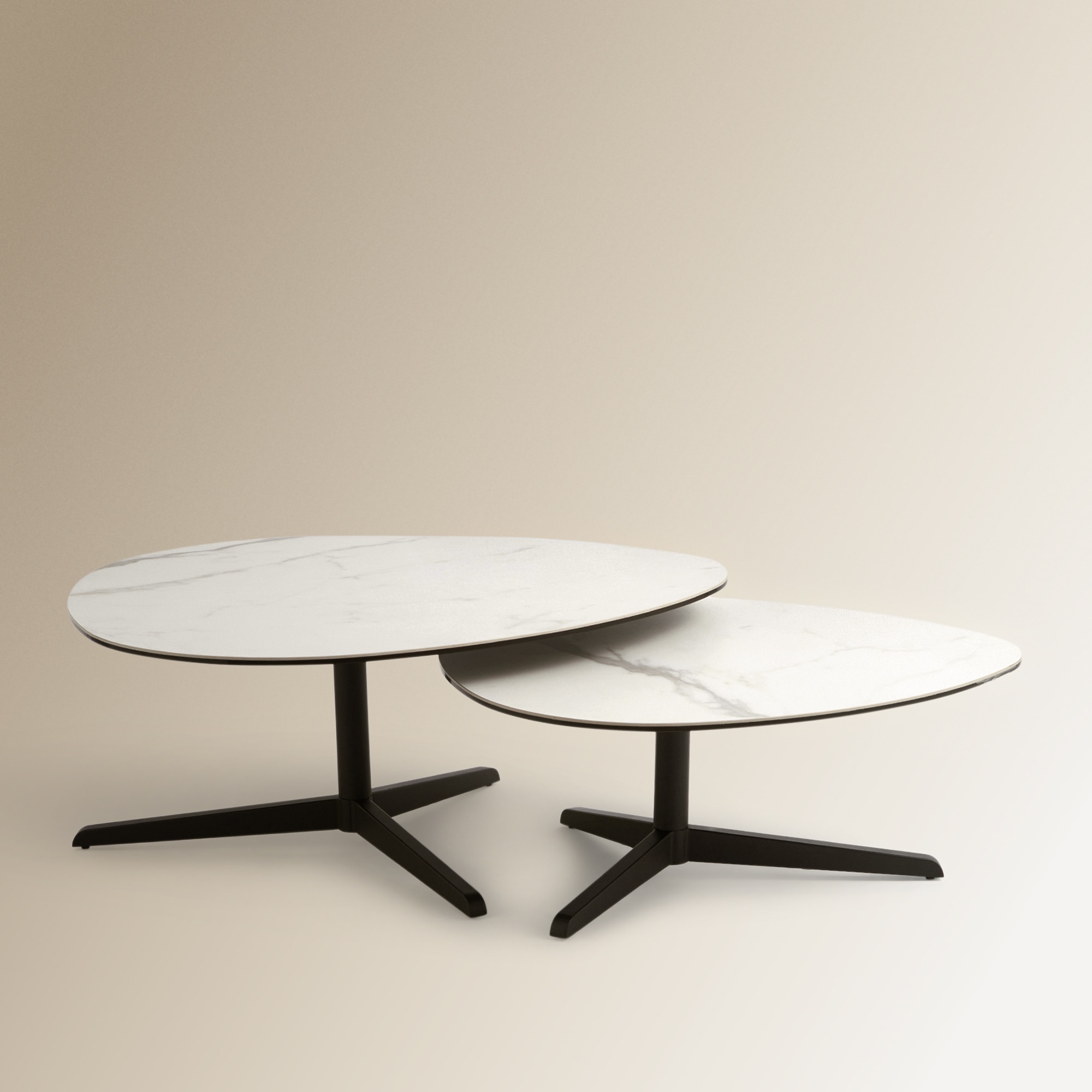 Conjunto de 2 Mesas de Centro Elva Room Branco-3