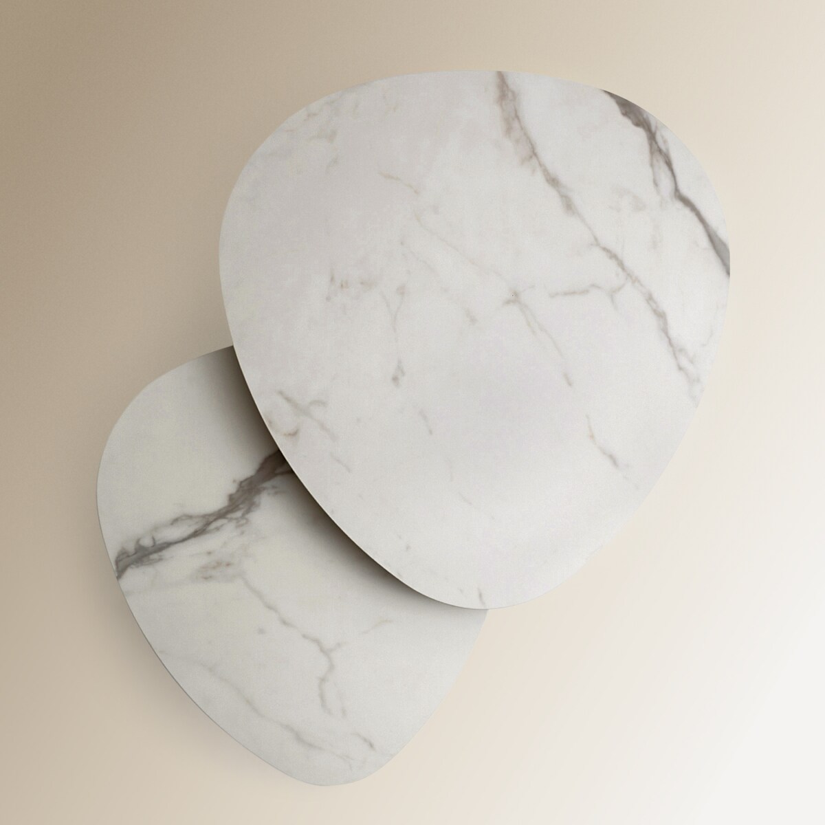 Conjunto de 2 Mesas de Centro Elva Room Branco-5