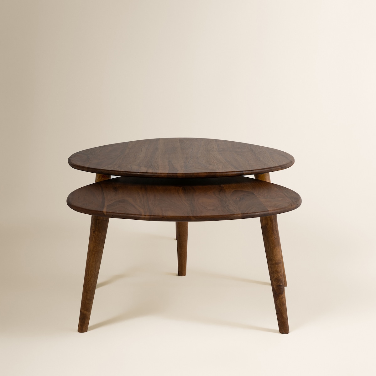 Conjunto de 2 Mesas de Centro de Pau-Rosa Bruno Room Natural-2