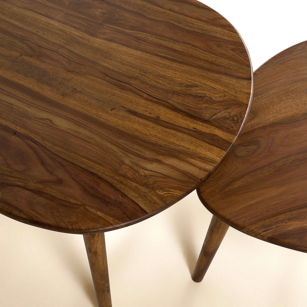 Conjunto de 2 Mesas de Centro de Pau-Rosa Bruno Room Natural-4