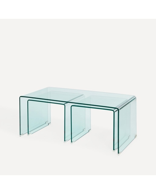 Mesa de centro de vidro Shiny El Corte Inglés Transparente-7