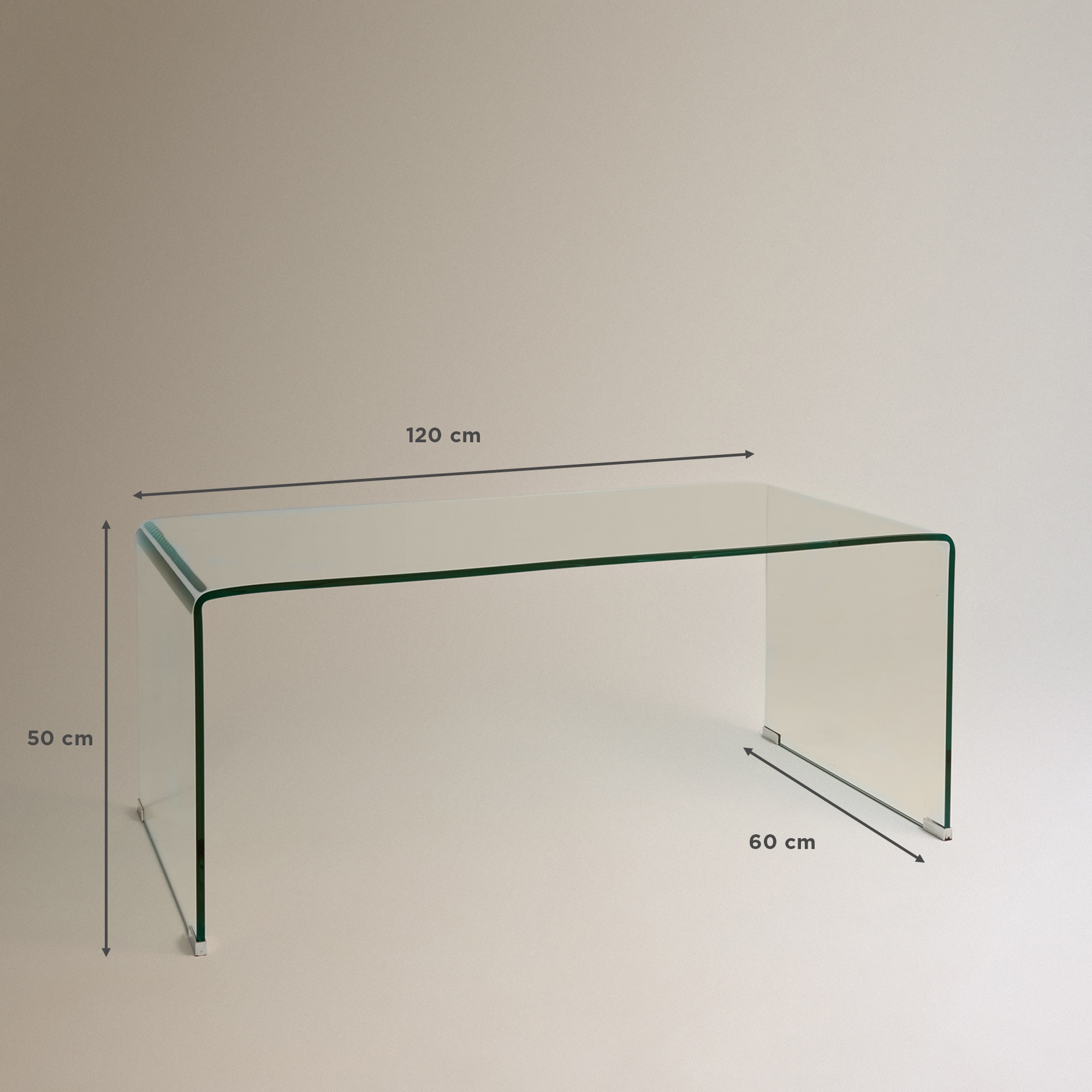 Mesa de centro de vidro Shiny El Corte Inglés Transparente-9