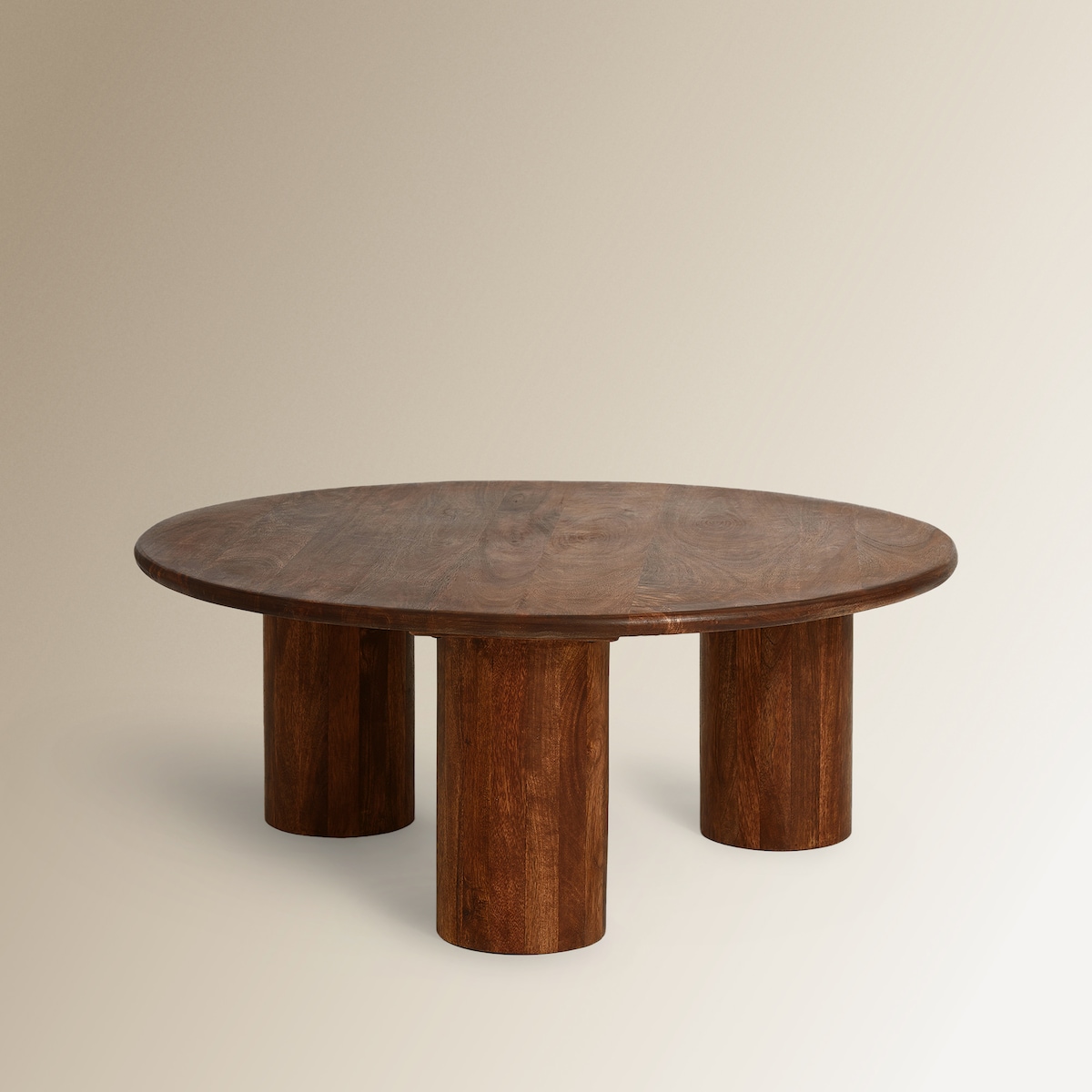 Conjunto de 2 Mesas de Centro em Madeira de Mangueira Kenia Natural-4