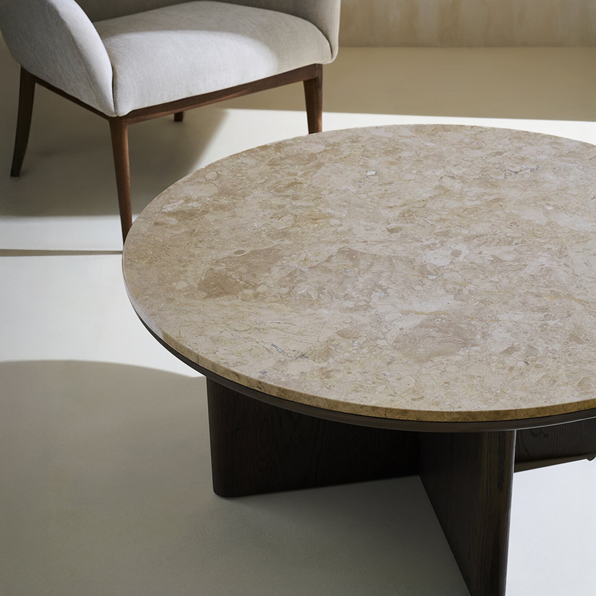 Mesa de centro de madera de y mármol Liam Room - El Corte Inglés - Roble Roble-1