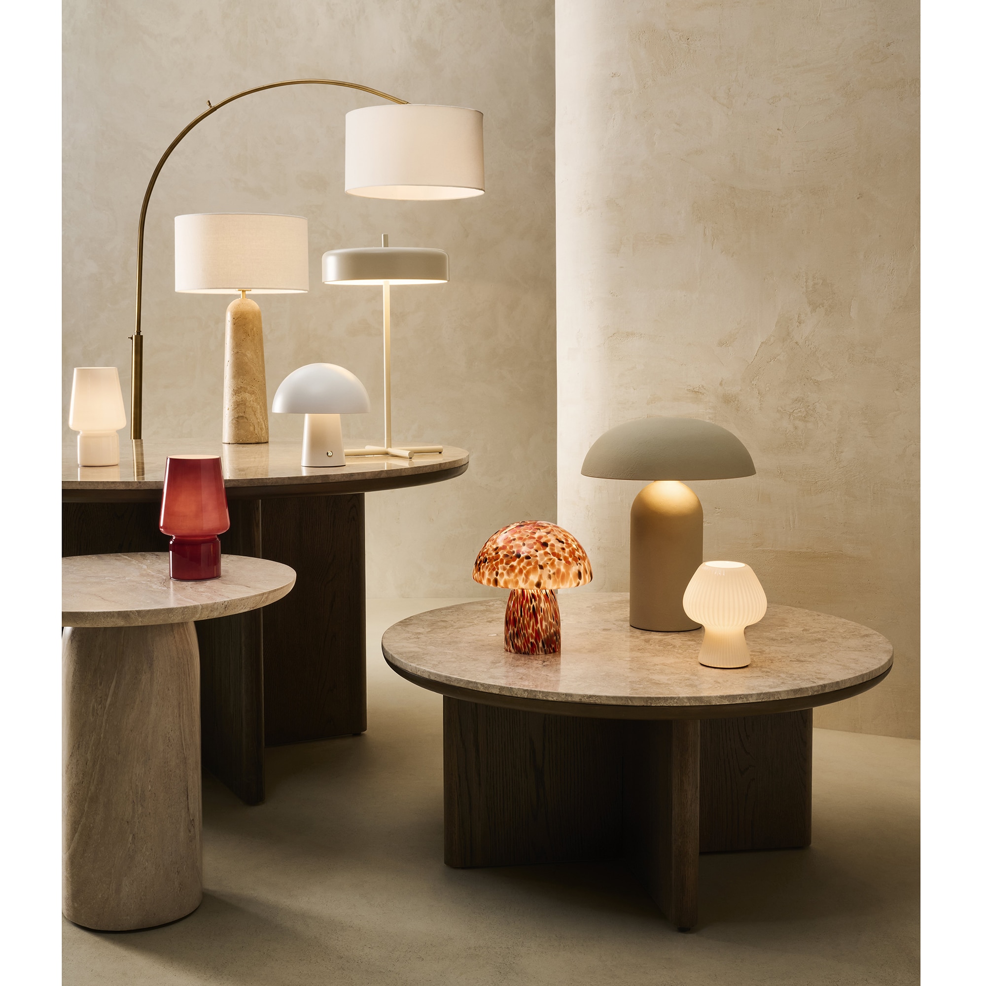 Mesa de centro de madera de y mármol Liam Room - El Corte Inglés - Roble Roble-6