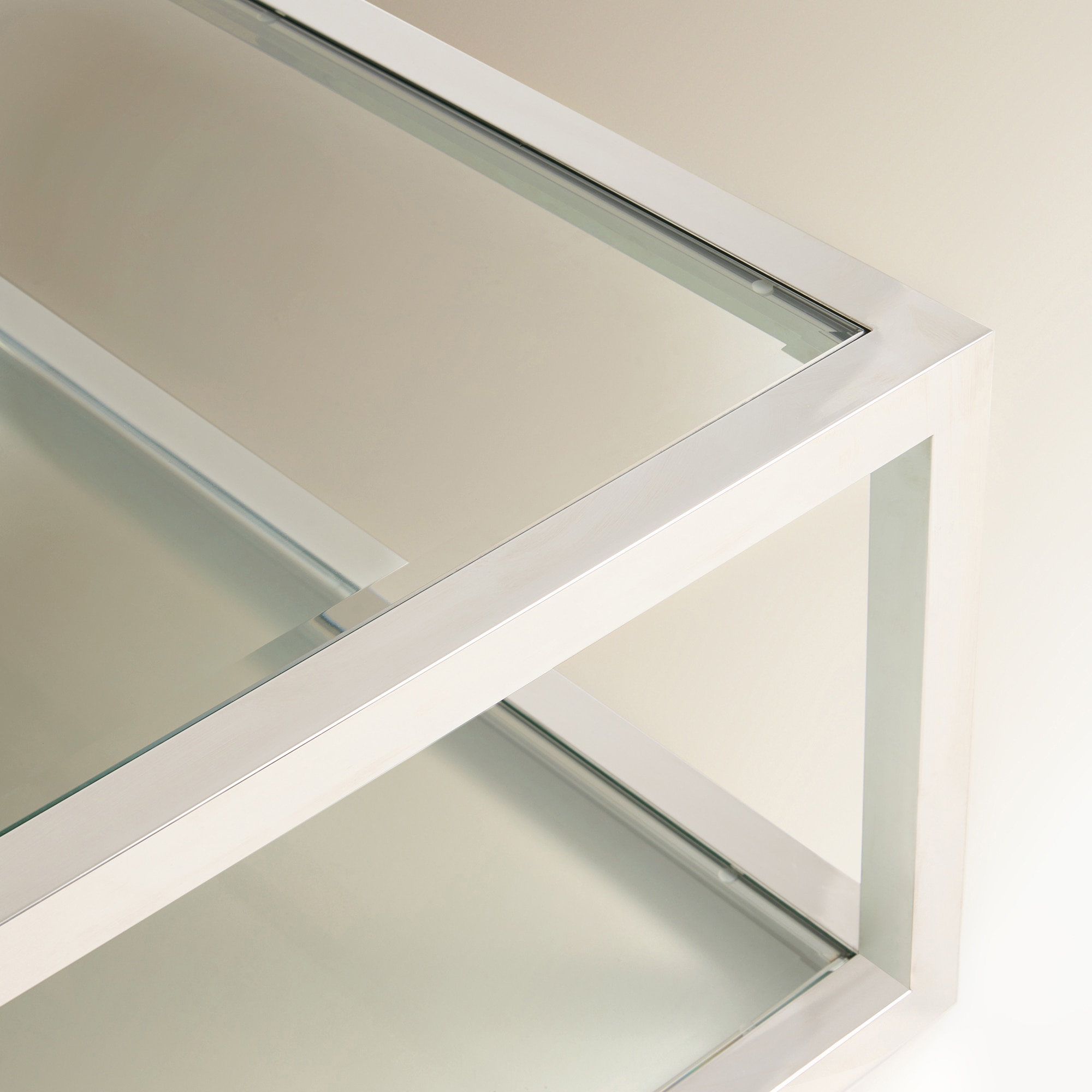 Mesa de Centro de Aço Inoxidável Silver Aço-4