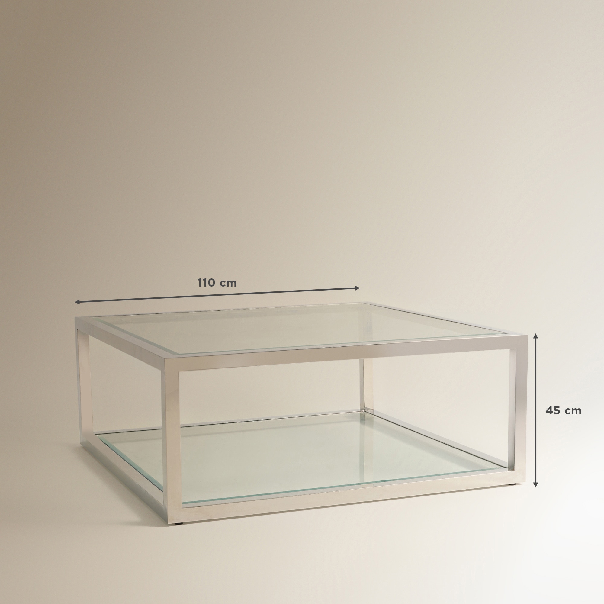 Mesa de centro de inoxidable Silver - Acero Acero-6