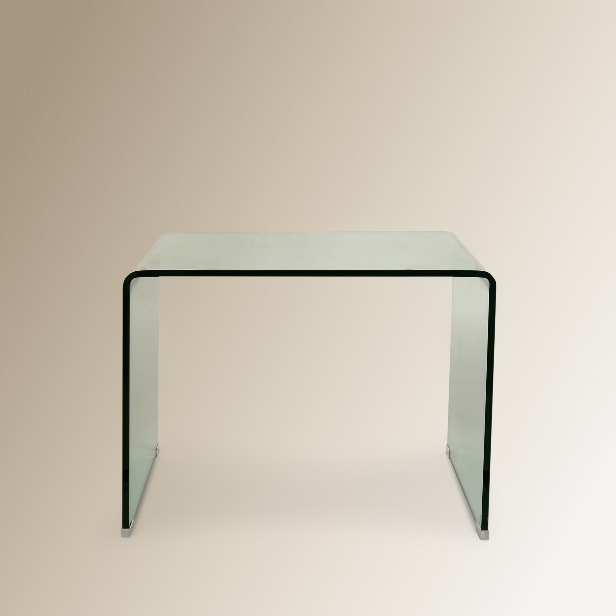 Mesa Auxiliar de Vidro Shiny Transparente-2