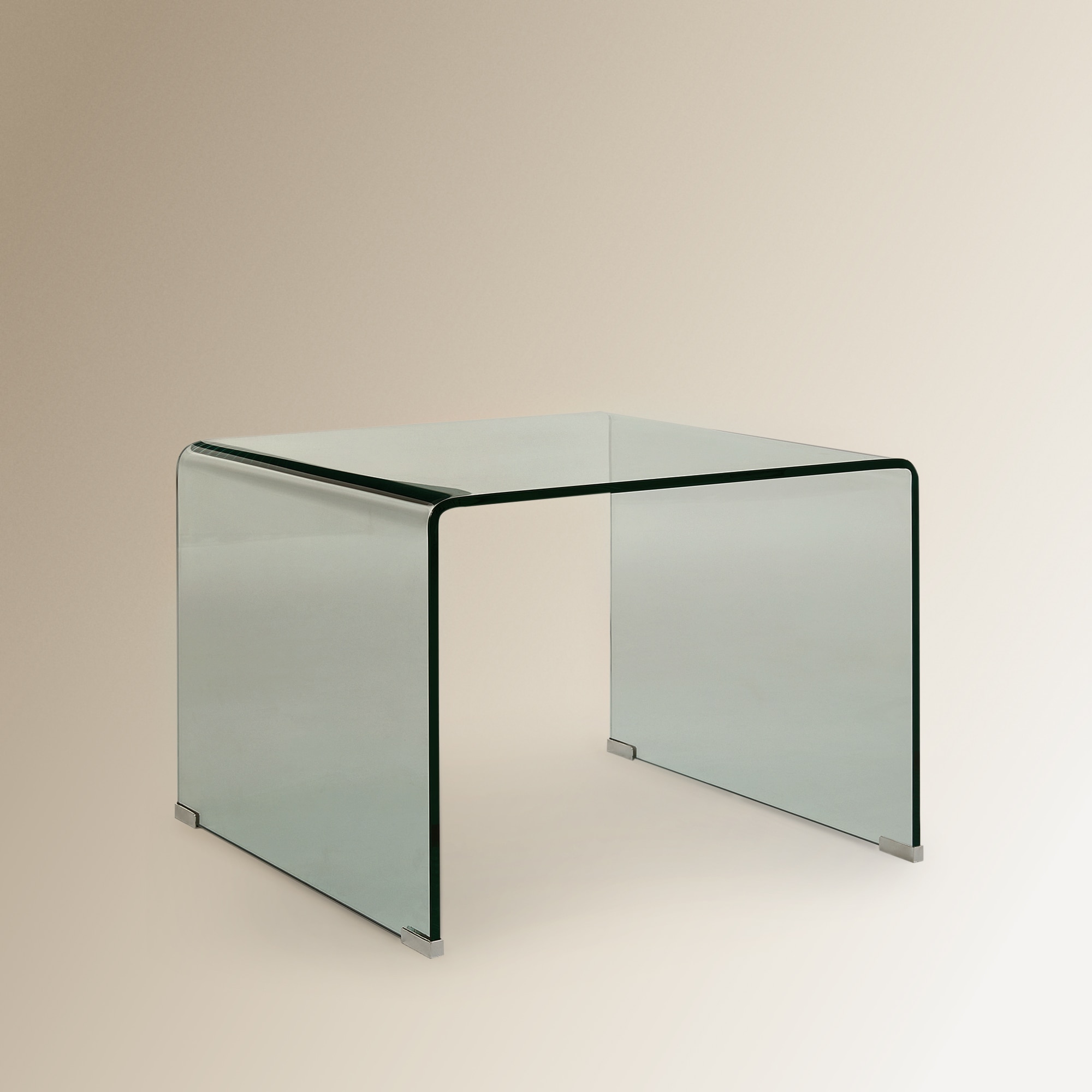 Mesa Auxiliar de Vidro Shiny Transparente-3