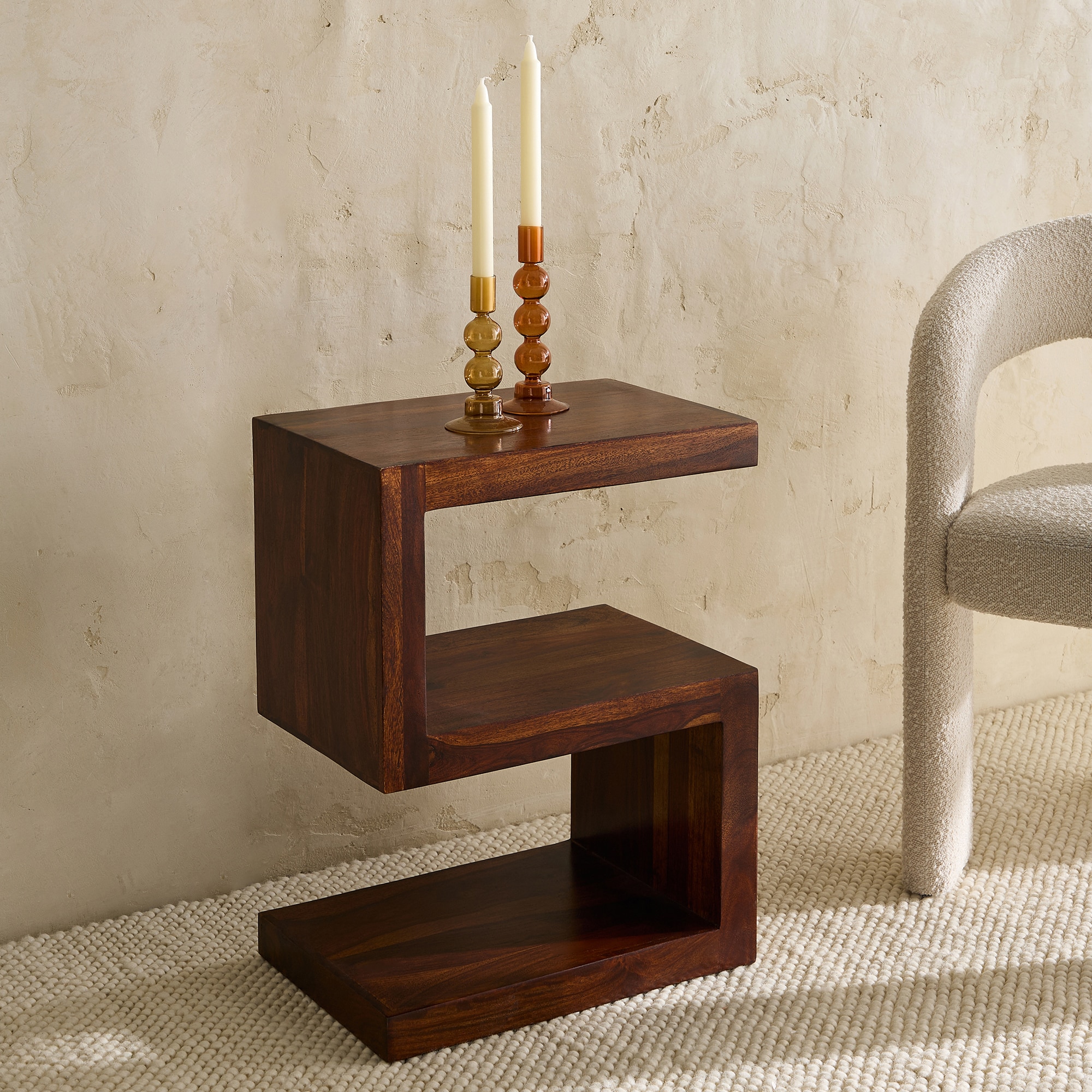 Imagem 0 de Mesa Auxiliar de Pau-Rosa Bombay