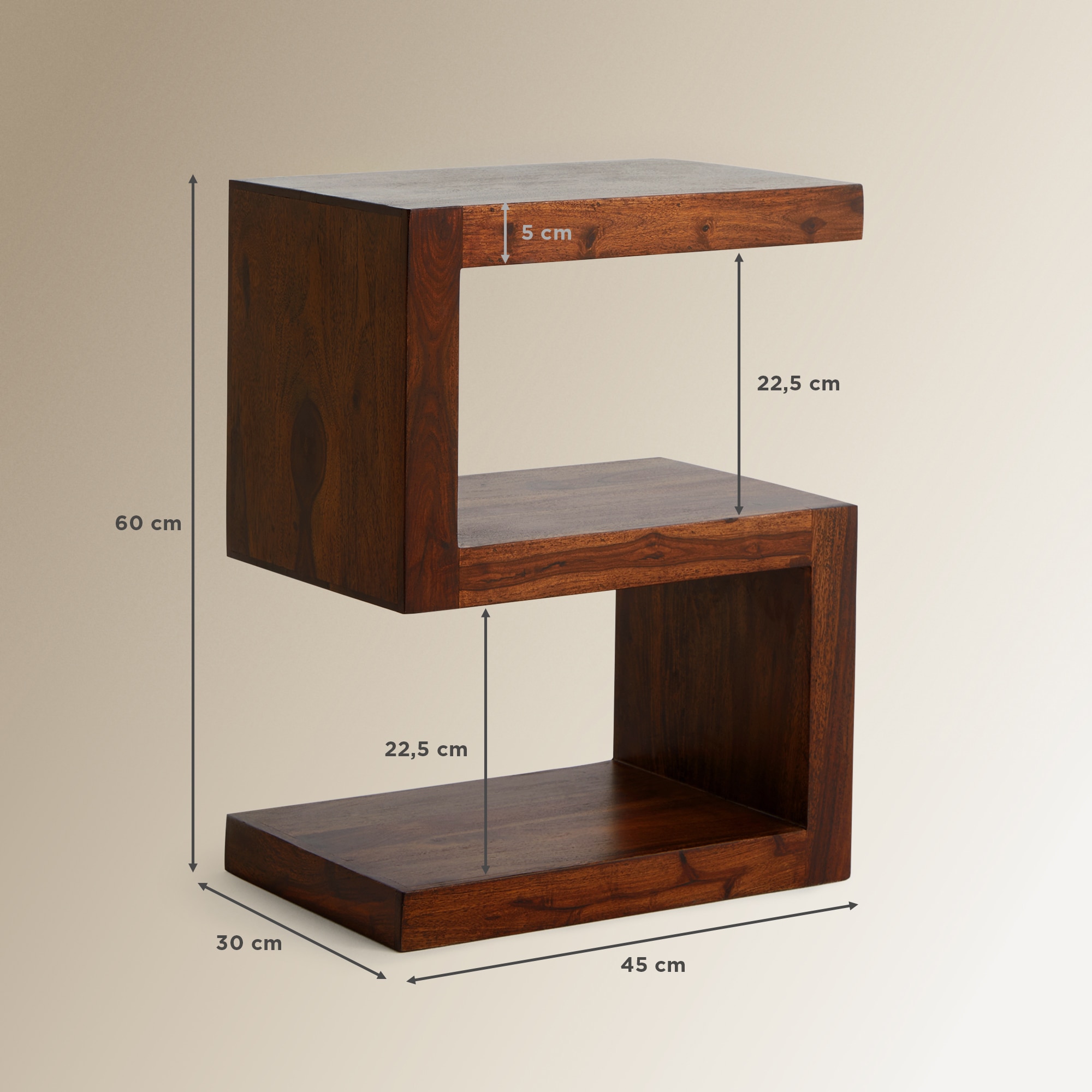 Mesa Auxiliar de Pau-Rosa Bombay Nogueira-escura-7