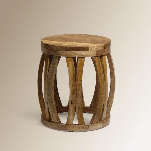 Mesa auxiliar de madera de mango Onda El Corte Inglés